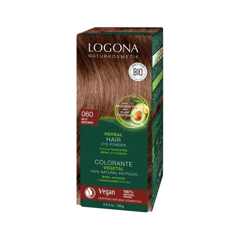 Logona Haarkleuring 060 notenbruin 100g