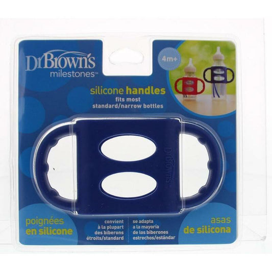 Dr Brown s Siliconen handvat voor standaard hals blauw 1st
