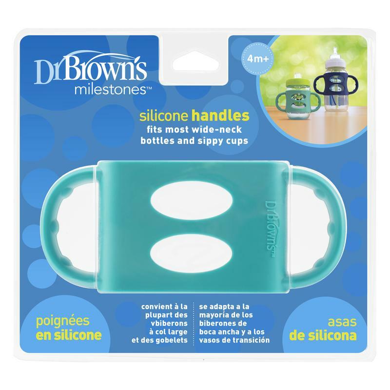 Dr Brown's Siliconen handvat voor brede hals turquoise 1st