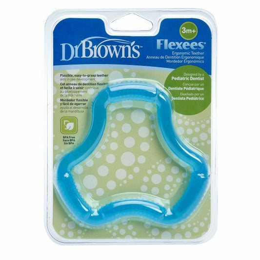 Dr Brown's Bijtring flexees blauw 1st