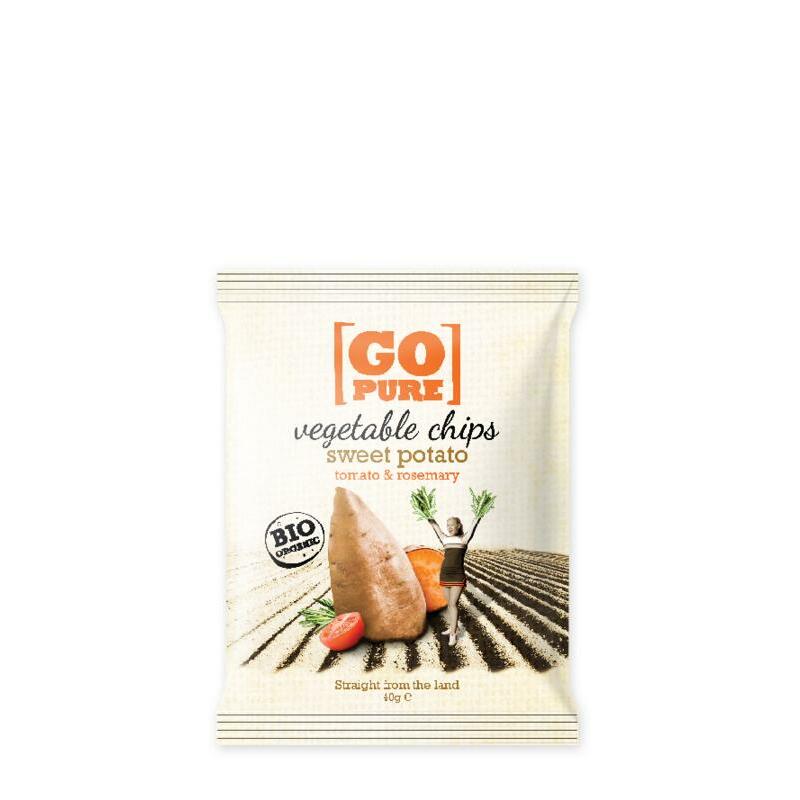 Go Pure Chips sweet potato & rosemary bio 40g