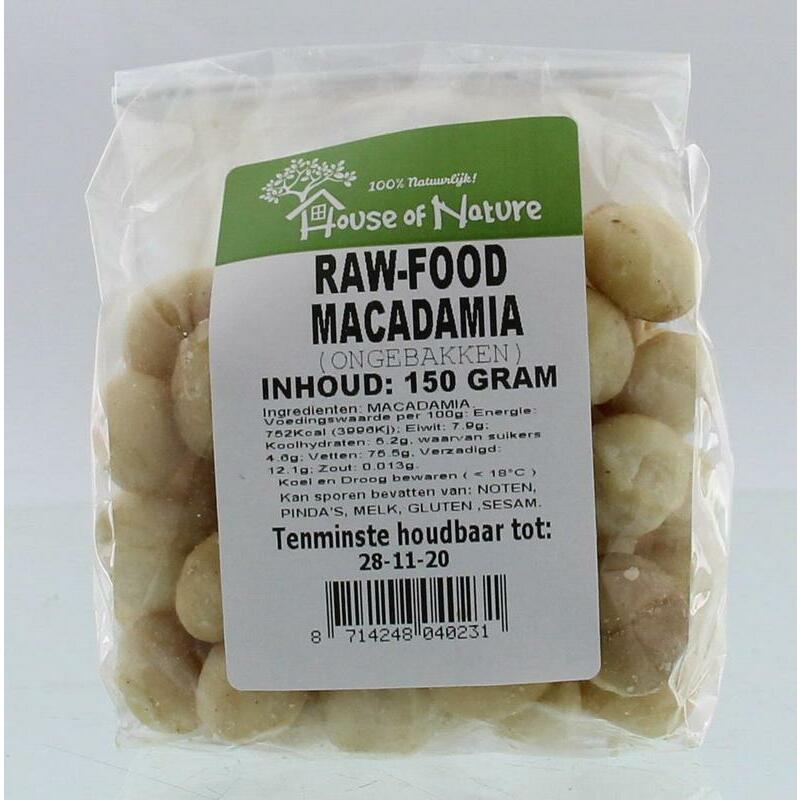 House Of Nature Macadamia s ongezouten 150g