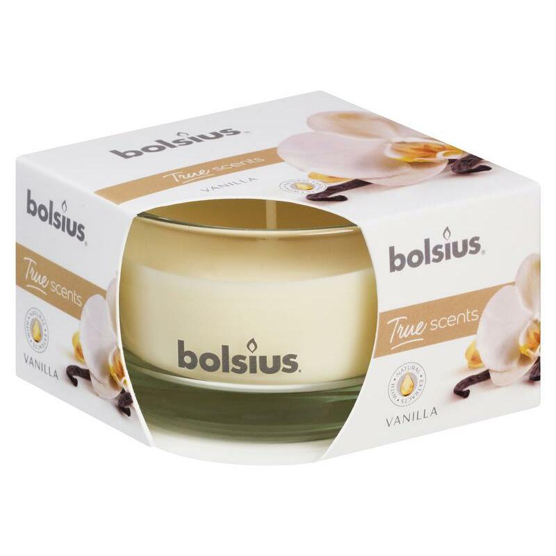 Bolsius Geurglas 80/50 true scents vanille 1st