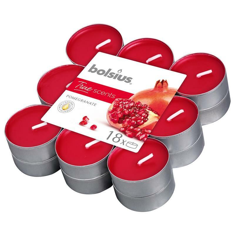 Bolsius Theelichten true scents pomegranate 18st