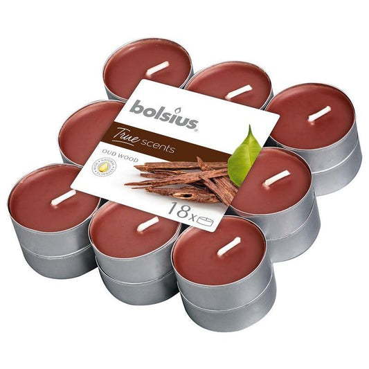 Bolsius True Scents theelichten old wood 18st