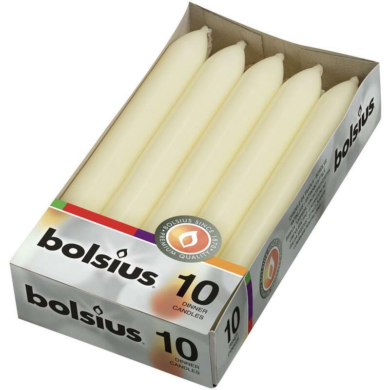 Bolsius Dinerkaars 170/20 ivoor 10st
