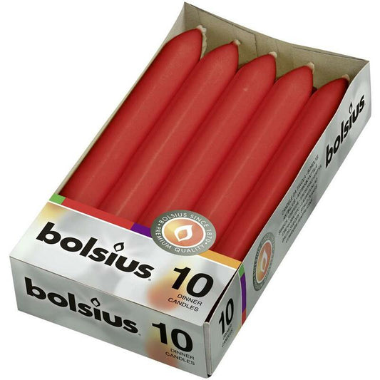 Bolsius Dinerkaars 170/20 rood 10st