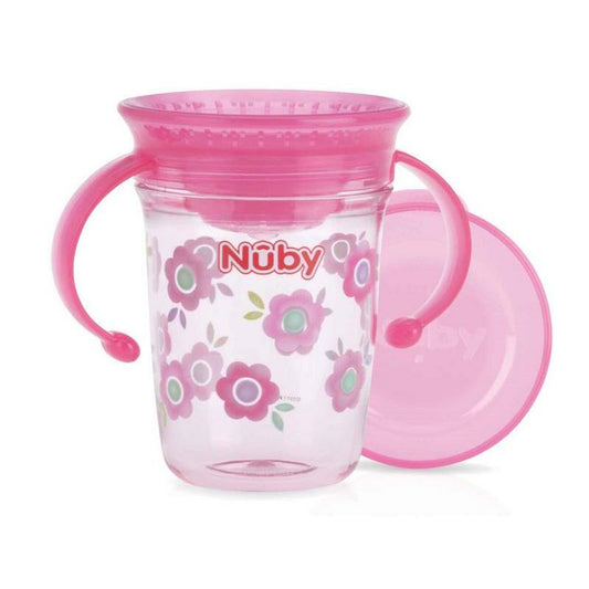 Nuby Wonder cup 240 ml roze 6 maanden+ 1st