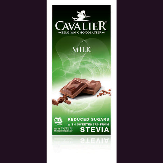 Cavalier Chocolade milk gezoet met stevia 85g