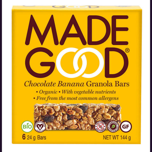 Made Good Granola bar chocolate banana 24 gram bio 6x24g