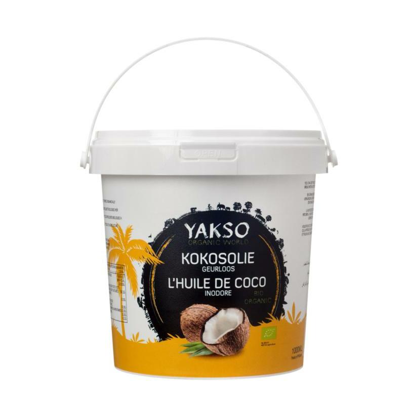 Yakso Kokosolie geurloos bio 1000ml