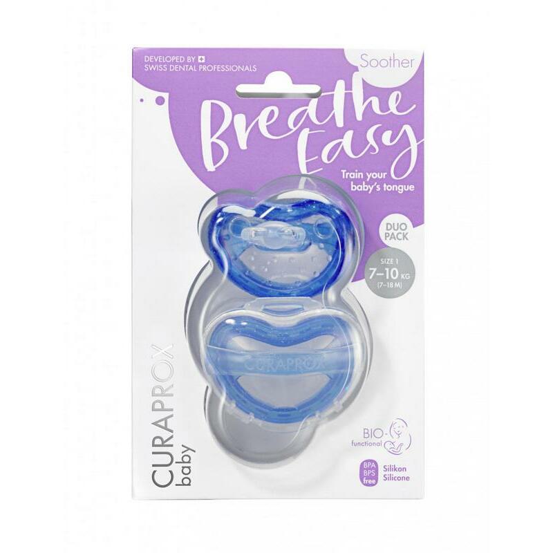 Curaprox Fopspeen blauw maat 1 2st