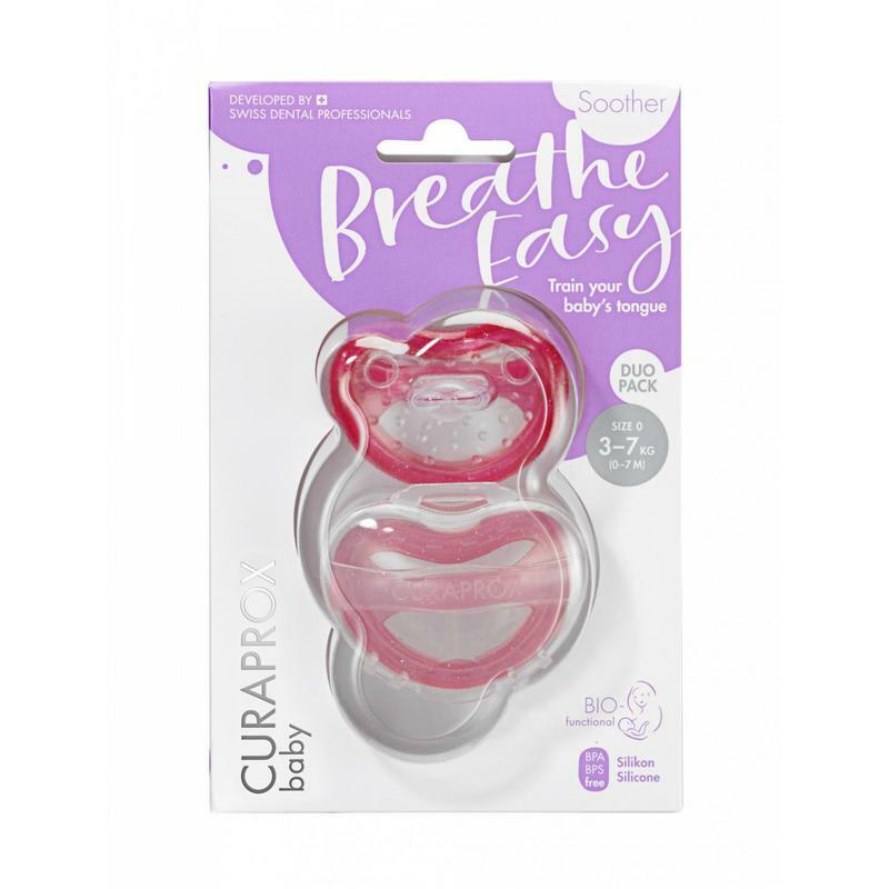 Curaprox Fopspeen roze maat 0 2st