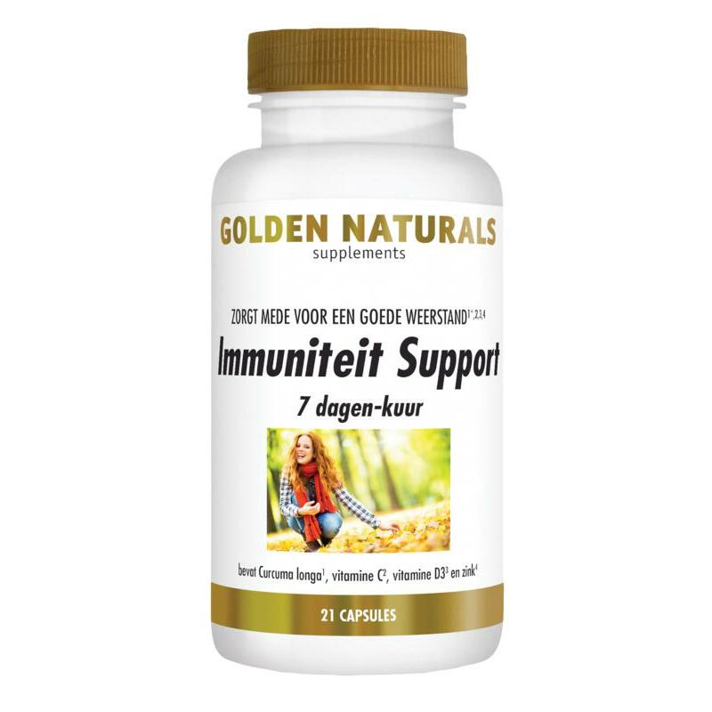 Golden Naturals Immuniteit support 7 dagen kuur 21vc