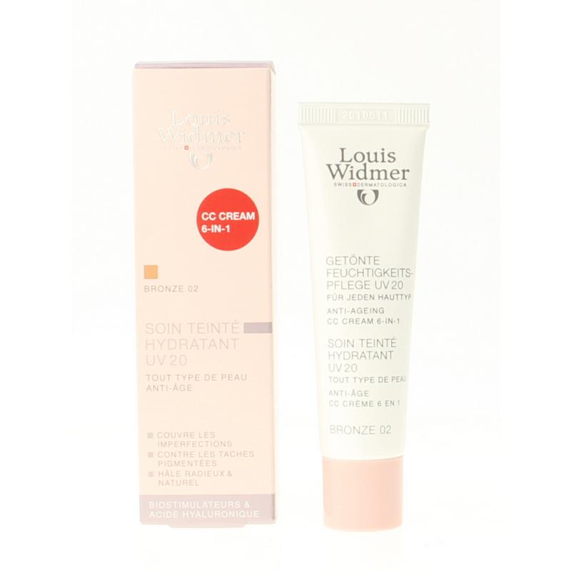 Louis Widmer Getinte dagcreme UV20 bronze 02 geparfumeerd 30ml