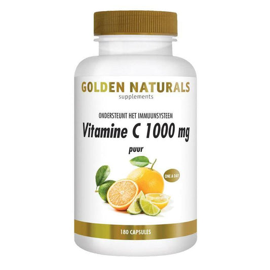 Golden Naturals Vitamine C1000 puur 180vc