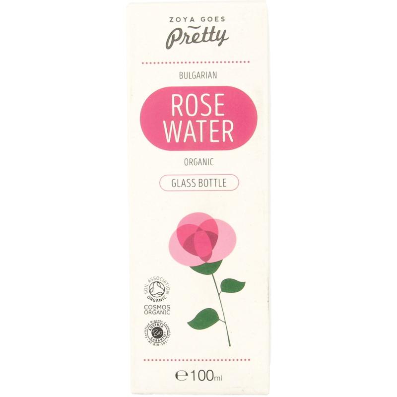 Zoya Goes Pretty Organic rose water glass bottle 100ml