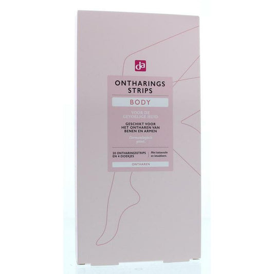 DA Ontharingsstrips body 20 + 4 wipes 24st