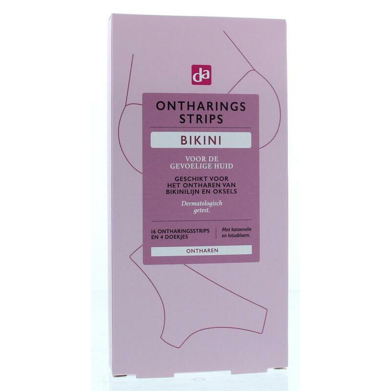 DA Ontharingsstrips bikini 16 + 4 wipes 20st