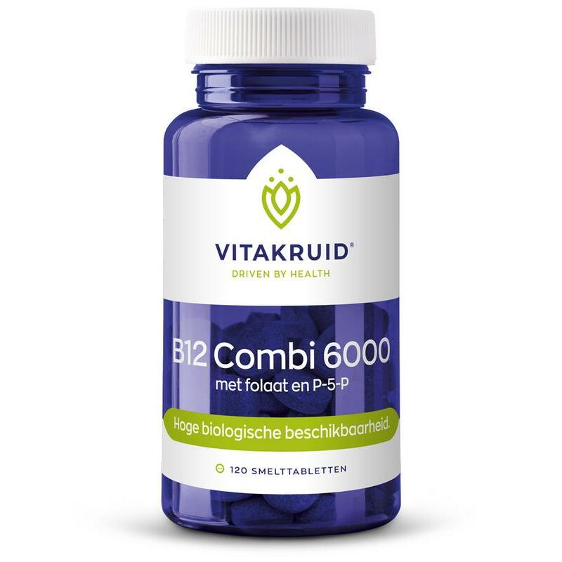 Vitakruid B12 Combi 6000 met folaat & P-5-P 120tb