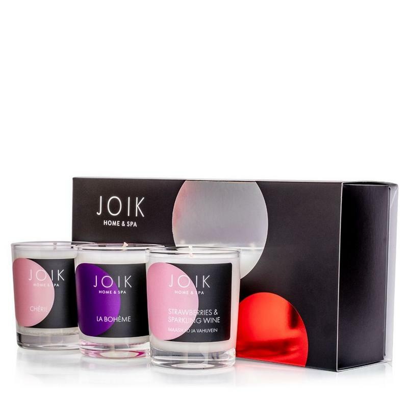 Joik Romantic geurkaars trio giftset vegan 3x80g