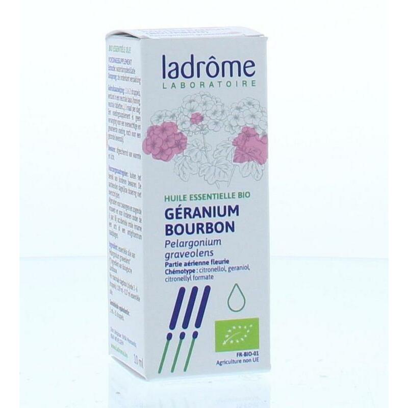 Ladrome Roos geranium olie bio 10ml