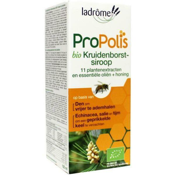 Ladrome Propolis hoestsiroop suikervrij bio 150ml