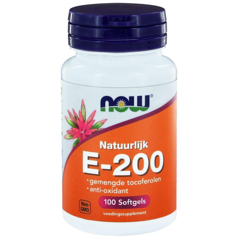 NOW Vitamine E-200 natuurlijke gemengde tocoferolen 100sft