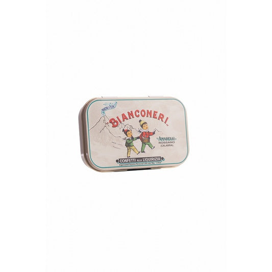 Amarelli Laurierdrop blikje pepermunt wit 50g