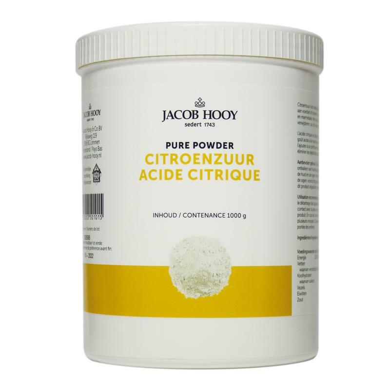 Jacob Hooy Citroenzuur pot 1000g