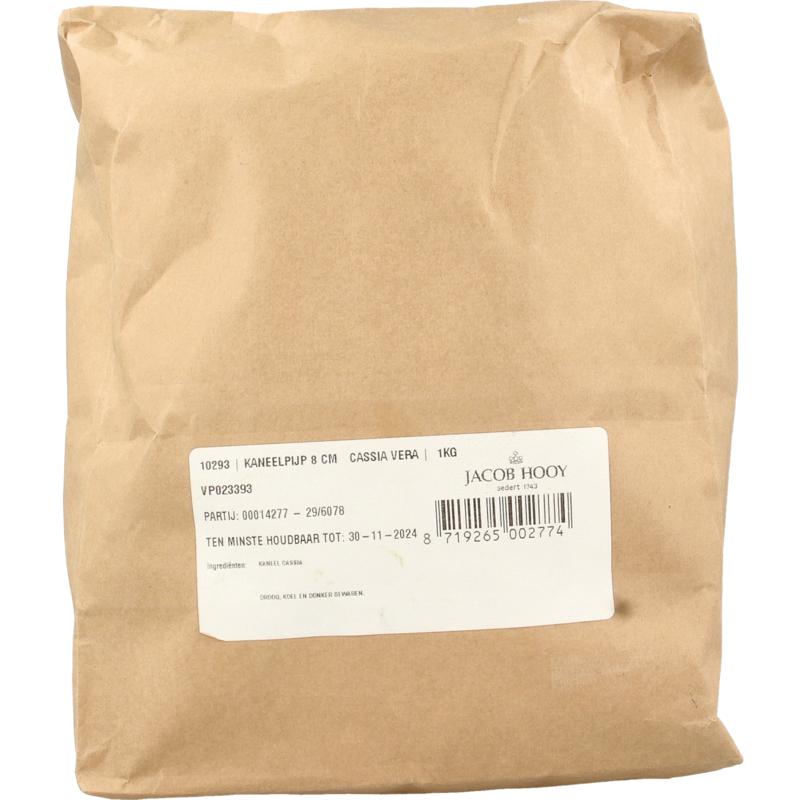Jacob Hooy Kaneel pijpjes 8cm 1000g