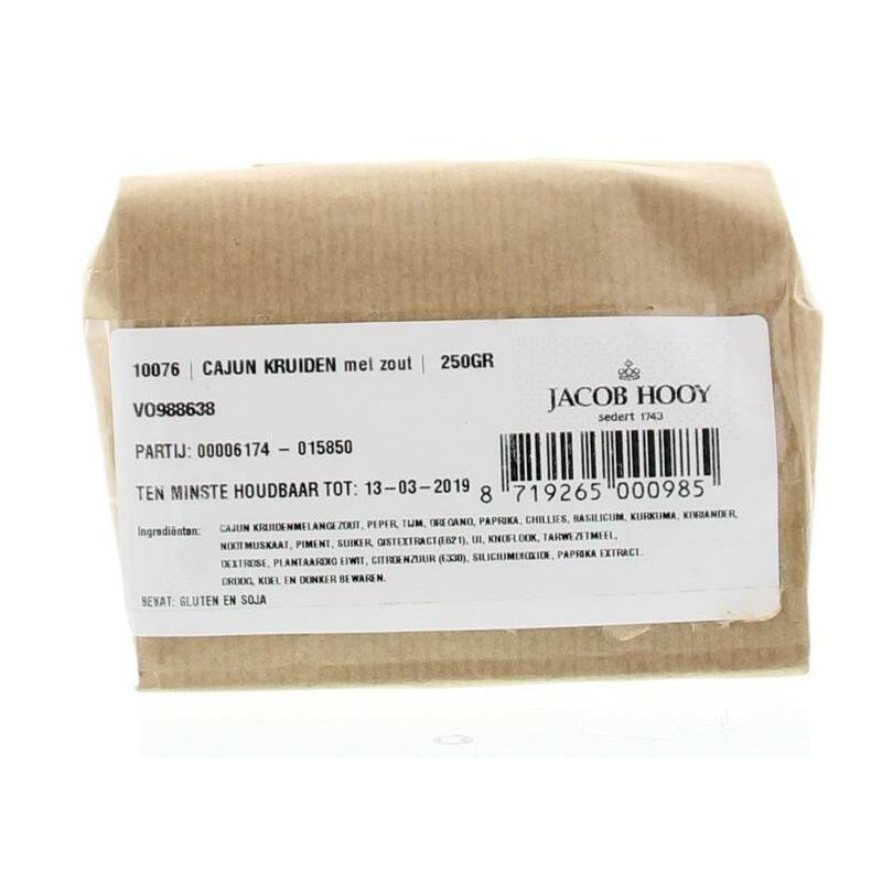 Jacob Hooy Cajun mix met zout 250g