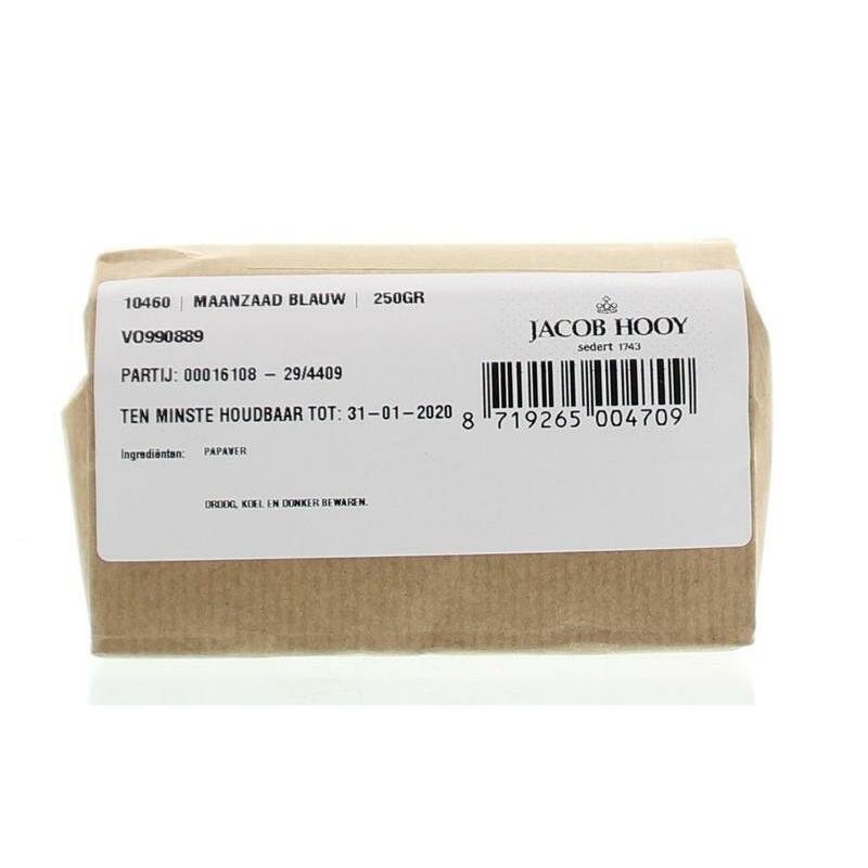 Jacob Hooy Maanzaad blauw/papaver coer 250g