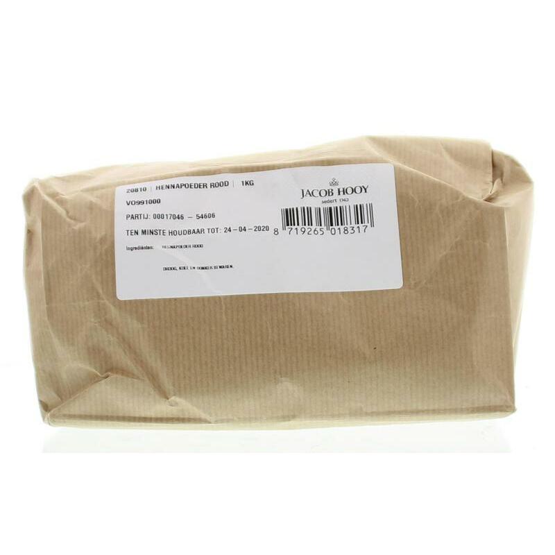 Jacob Hooy Hennapoeder rood 1000g