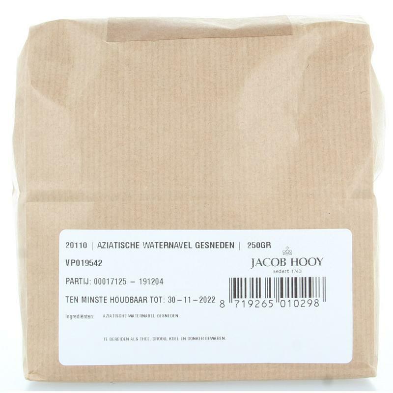 Jacob Hooy Aziatische waternavel gesneden 250g