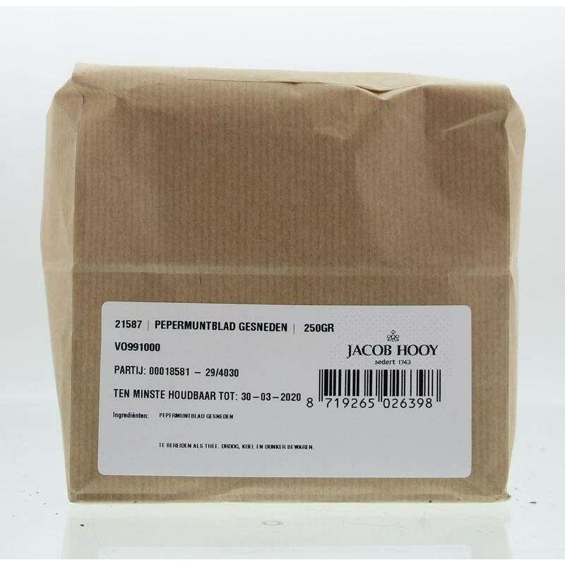 Jacob Hooy Pepermuntblad gesneden brunch 250g