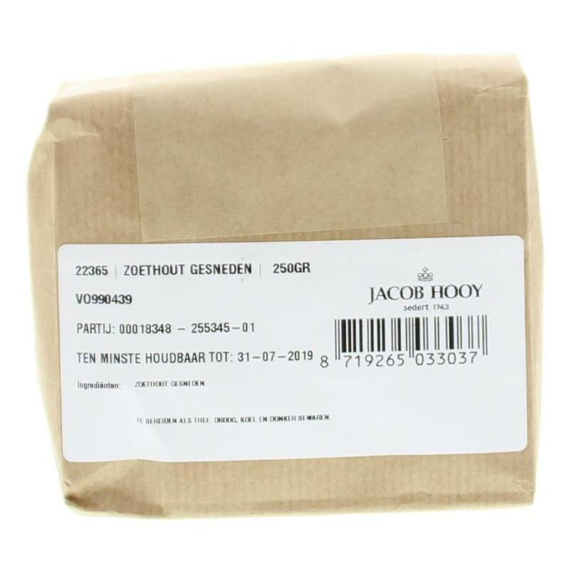 Jacob Hooy Zoethout gesneden 250g