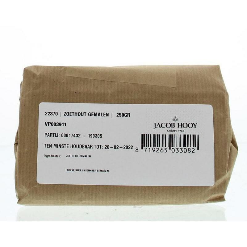 Jacob Hooy Zoethout ongeschild gemalen 250g
