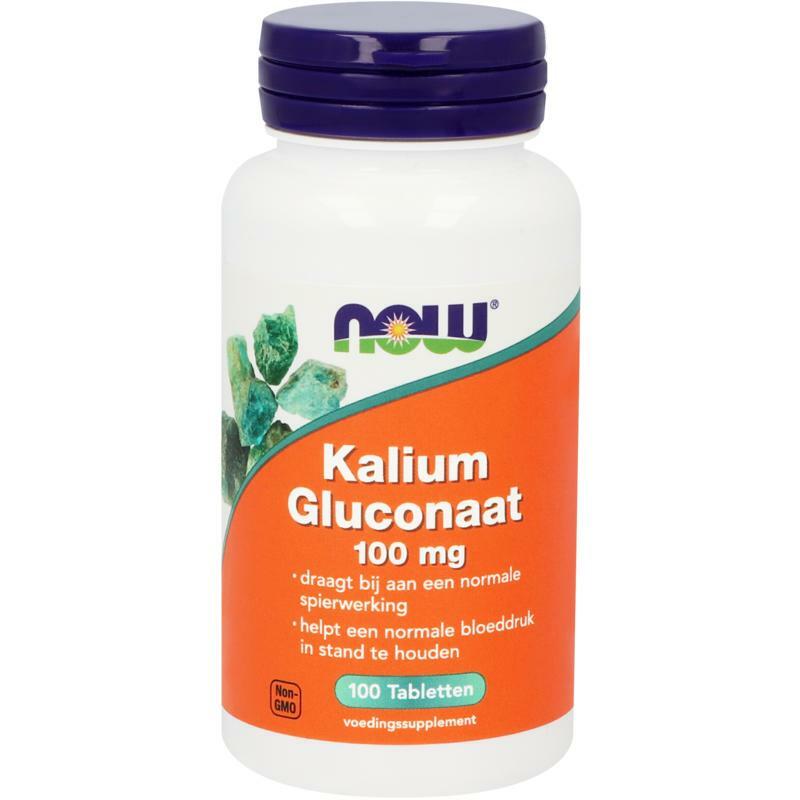 NOW Kalium gluconaat 100 mg 100tb