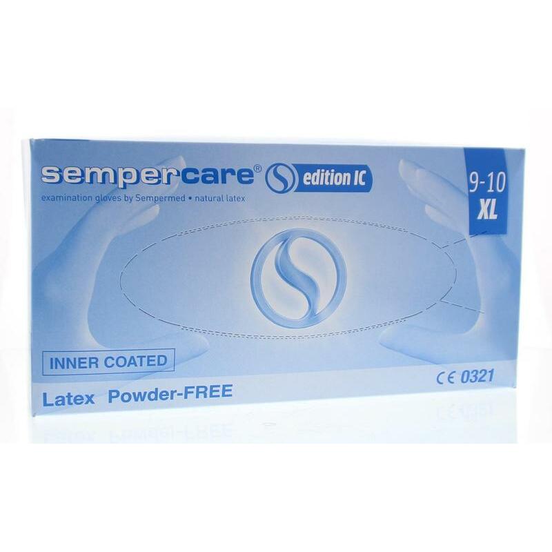 Sempercare Edition handschoen latex poedervrij XL 90st