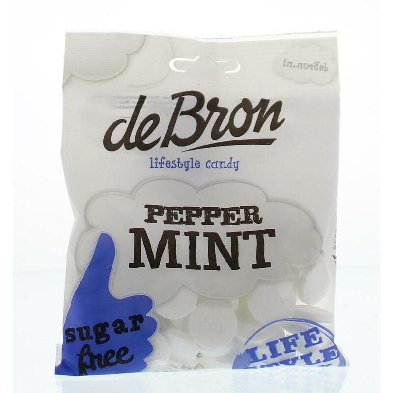 De Bron Pepermunt suikervrij 80g
