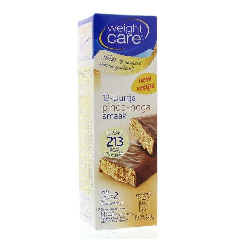 Weight Care Maaltijdreep pinda/noga 2st