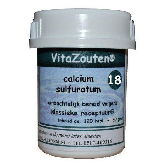 Vitazouten Calcium sulfuratum VitaZout Nr. 18 120tb