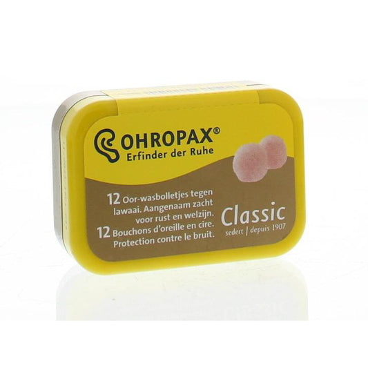 Ohropax Geluiddemper lawaai classic 12st