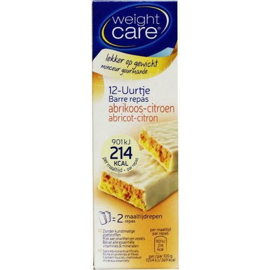Weight Care Maaltijdreep abrikoos/citroen 2st