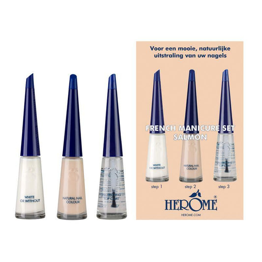 Herome French manicure set salmon 3 x 10 ml 3x10ml