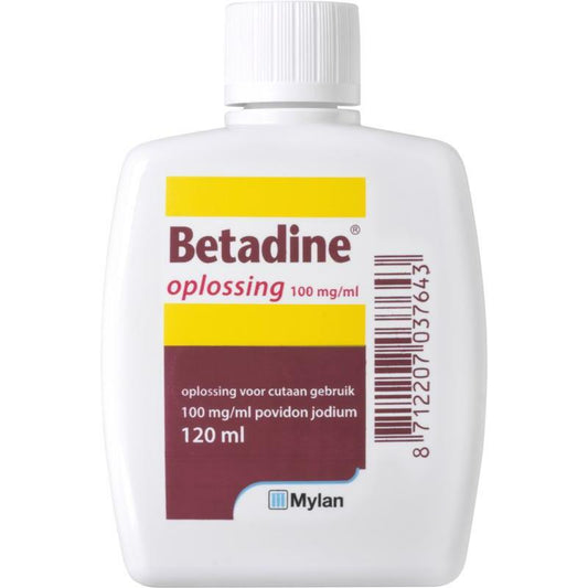 Betadine Jodium oplossing 100 mg/ml 120ml