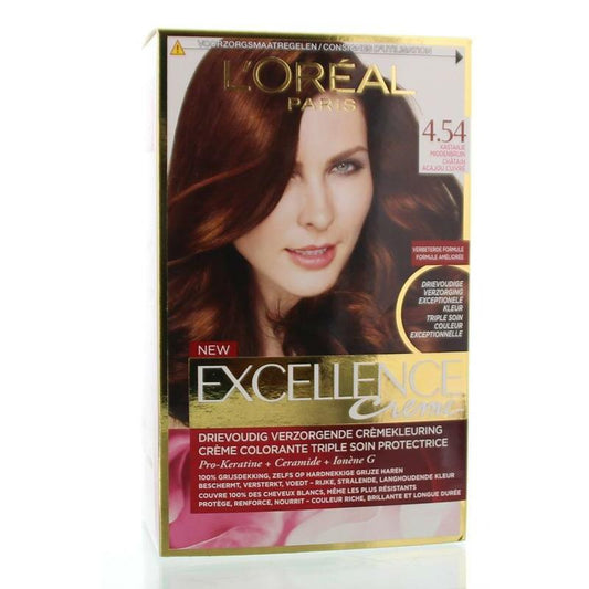 Loreal Excellence 4.54 kastanje middenbruin 1set