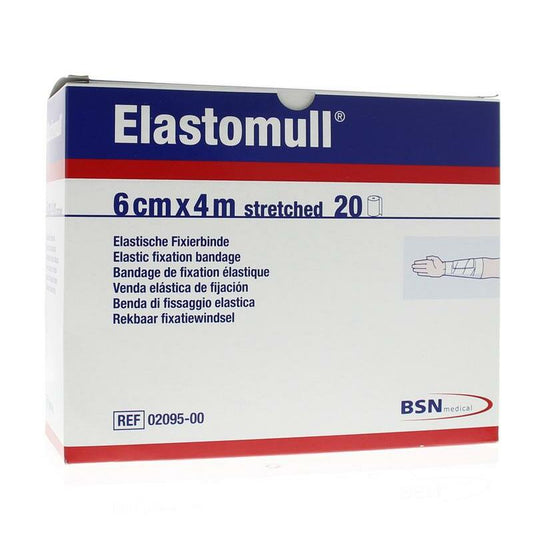 Elastomull 6cm 2095-4M plastic verpakt 20rol