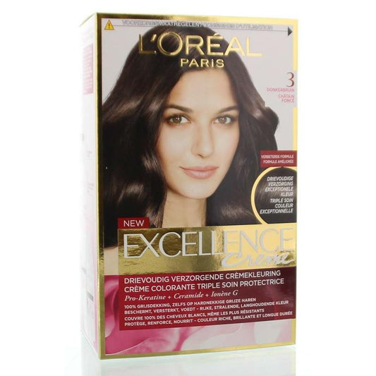 Loreal Excellence 3 donkerbruin 1set